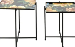KARE24.se Sidobord Flowers Kvadrat - Set med 2 Bord - KARE Design New
