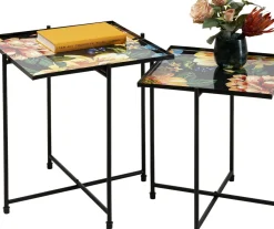 KARE24.se Sidobord Flowers Kvadrat - Set med 2 Bord - KARE Design New