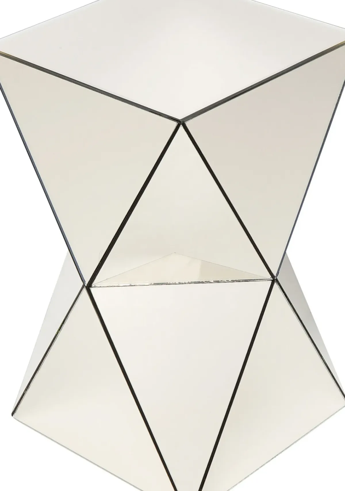 KARE24.se Sidobord Luxury Triangle - Champagnefärgat Spegelglas - KARE Design Online