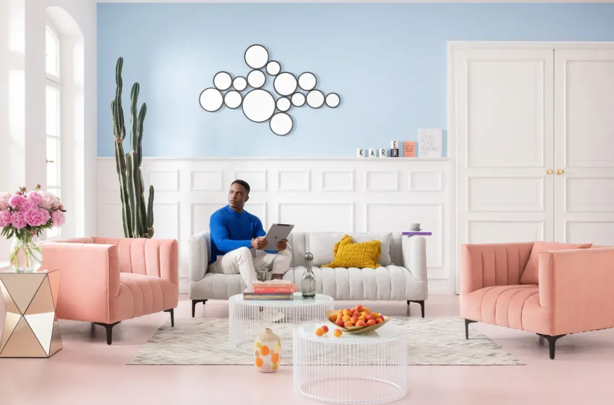 KARE24.se Sidobord Luxury Triangle - Champagnefärgat Spegelglas - KARE Design Online