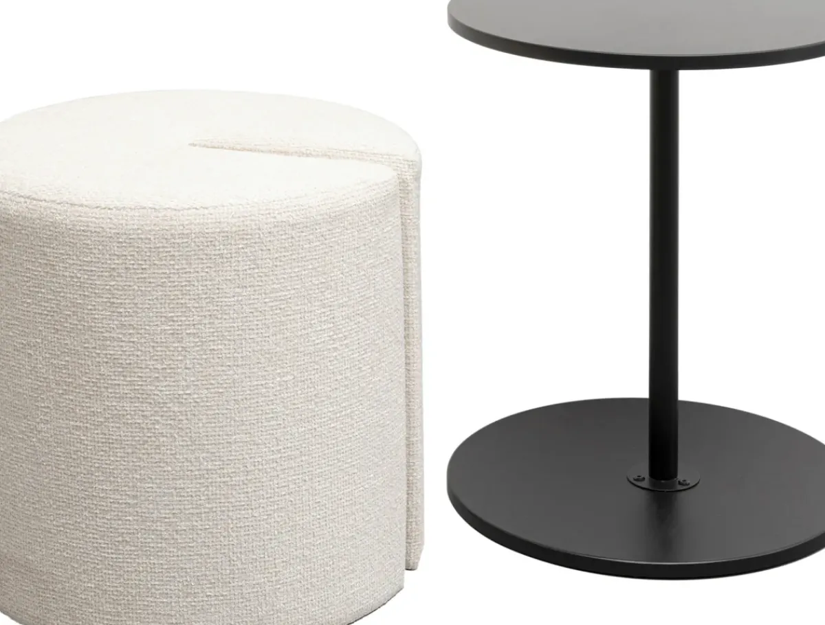 KARE24.se Sidobord med Sittpuff Together (2-delar) - KARE Design Discount