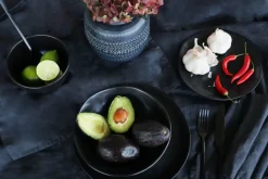 KARE24.se Skål Organic - Djup Skål i Svart Lergods, Ø15cm - KARE Design Sale