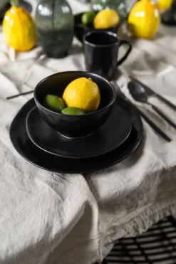 KARE24.se Skål Organic - Djup Skål i Svart Lergods, Ø15cm - KARE Design Sale