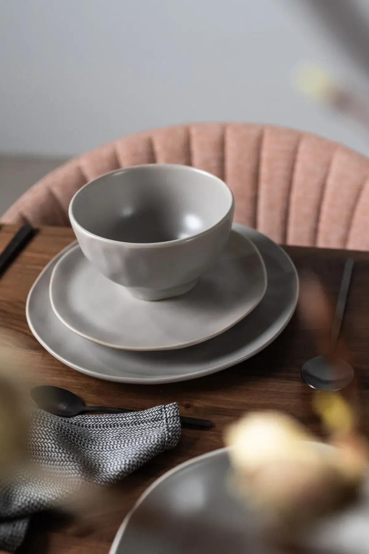 KARE24.se Skål Organic - Grå Ø15cm - KARE Design