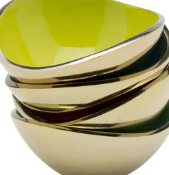 KARE24.se Skål Samba - Olika Färger, Utsida i Mässing (4/Set) - KARE Design New