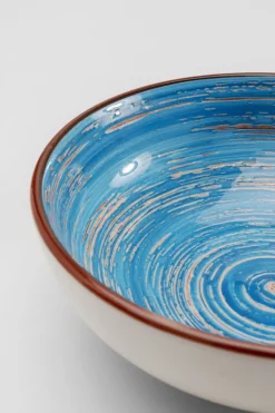 KARE24.se Skål Swirl - Blå Ø18cm - KARE Design Sale