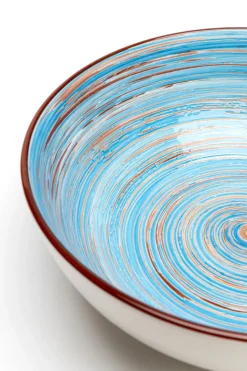 KARE24.se Skål Swirl - Blå, Ø22cm - KARE Design Clearance