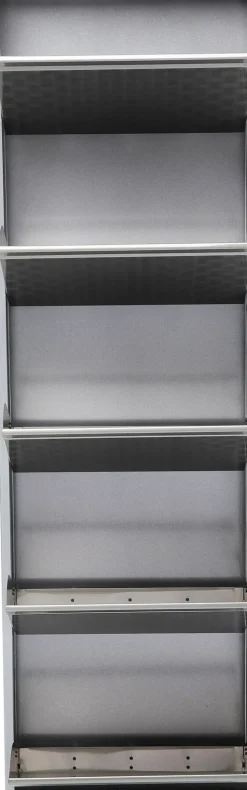 KARE24.se Skoskåp Caruso - Borstad Metall, 170x50cm - 5 Lådor - KARE Design Outlet