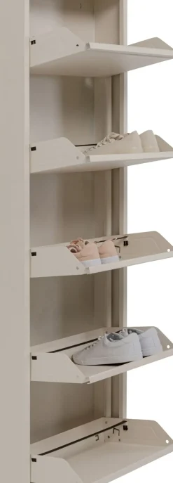 KARE24.se Skoskåp Caruso - Cream, 173x50cm - 5 lådor - KARE Design New