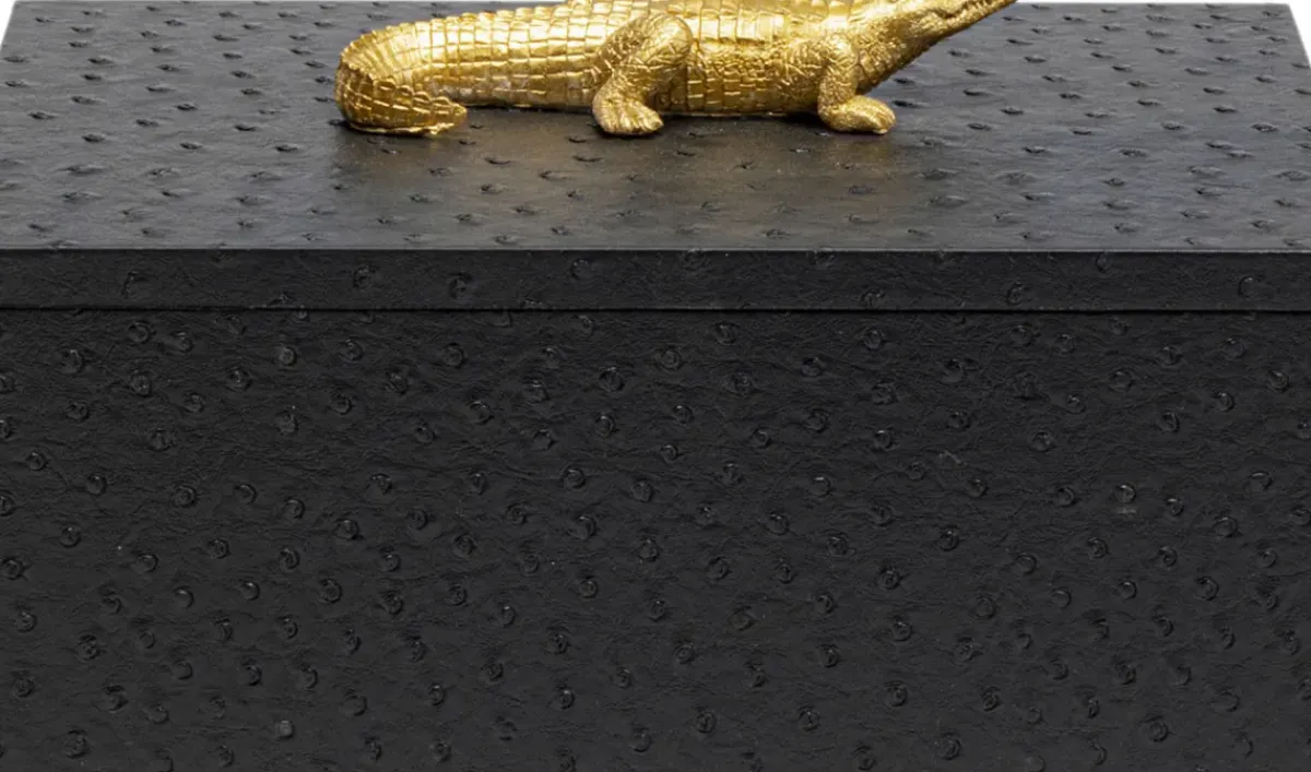 KARE24.se Skrin Crocodile - Svart (2/Set) - KARE Design Online