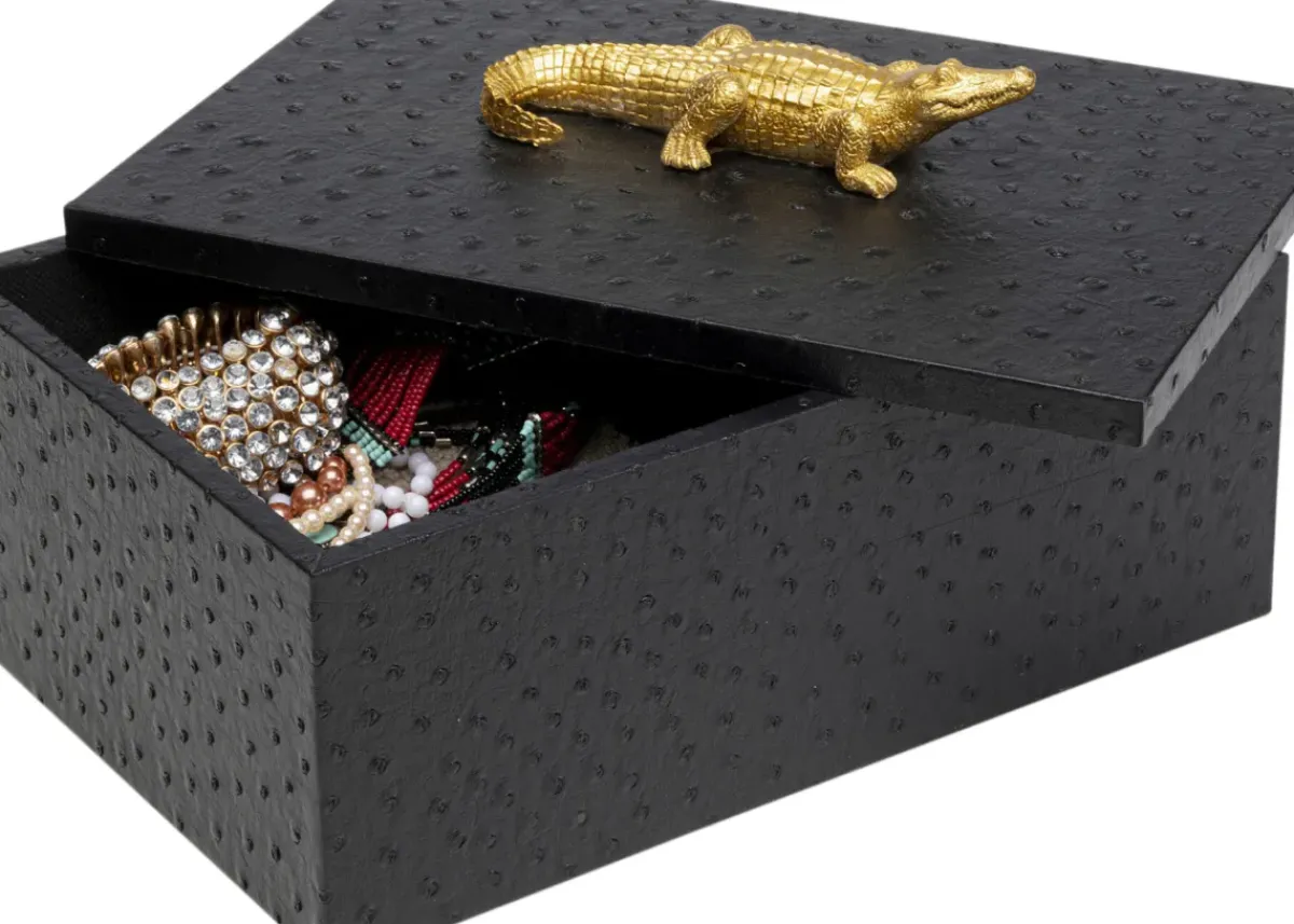 KARE24.se Skrin Crocodile - Svart (2/Set) - KARE Design Online