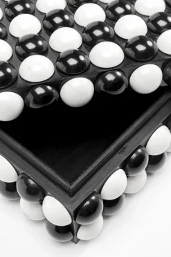 KARE24.se Skrin Polka Svar/Vit, 21x9cm - KARE Design