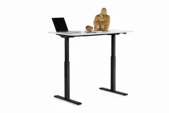 KARE24.se Skrivbord Smart - Vit/Svart Höj/Sänkbart, 140cm - KARE Design Sale