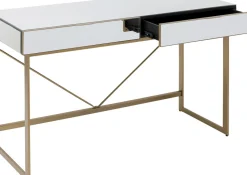 KARE24.se Skrivbord Soran - Spegelglas/Guld, 120x50cm - KARE Design Hot