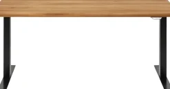 KARE24.se Skrivbord Symphony - Ek/Svart Höj/Sänkbart, 160cm - KARE Design Best