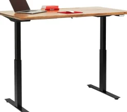 KARE24.se Skrivbord Symphony - Massivt Trä/Svart Höj/Sänkbart, 160cm - KARE Design