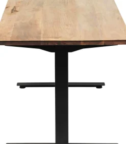 KARE24.se Skrivbord Symphony - Massivt Trä/Svart Höj/Sänkbart, 160cm - KARE Design