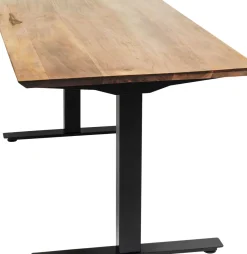 KARE24.se Skrivbord Symphony - Massivt Trä/Svart Höj/Sänkbart, 160cm - KARE Design
