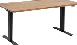 KARE24.se Skrivbord Symphony - Massivt Trä/Svart Höj/Sänkbart, 160cm - KARE Design