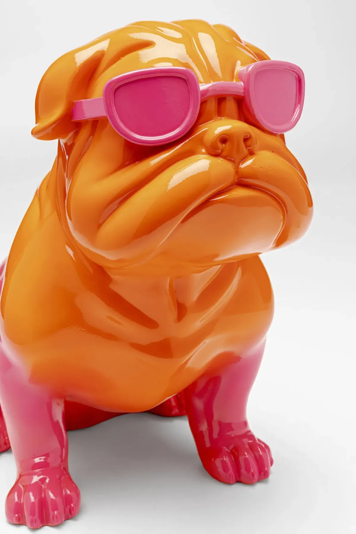 KARE24.se Skulptur Fashion Dog - Orange/Guld, 37cm - KARE Design New