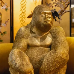 KARE24.se Skulptur Gorilla - Guld, XL 76cm - KARE Design Sale