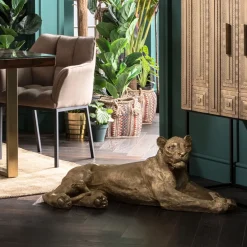 KARE24.se Skulptur Lion Gold - Dekor Guld Lejon, 113cm - KARE Design Best