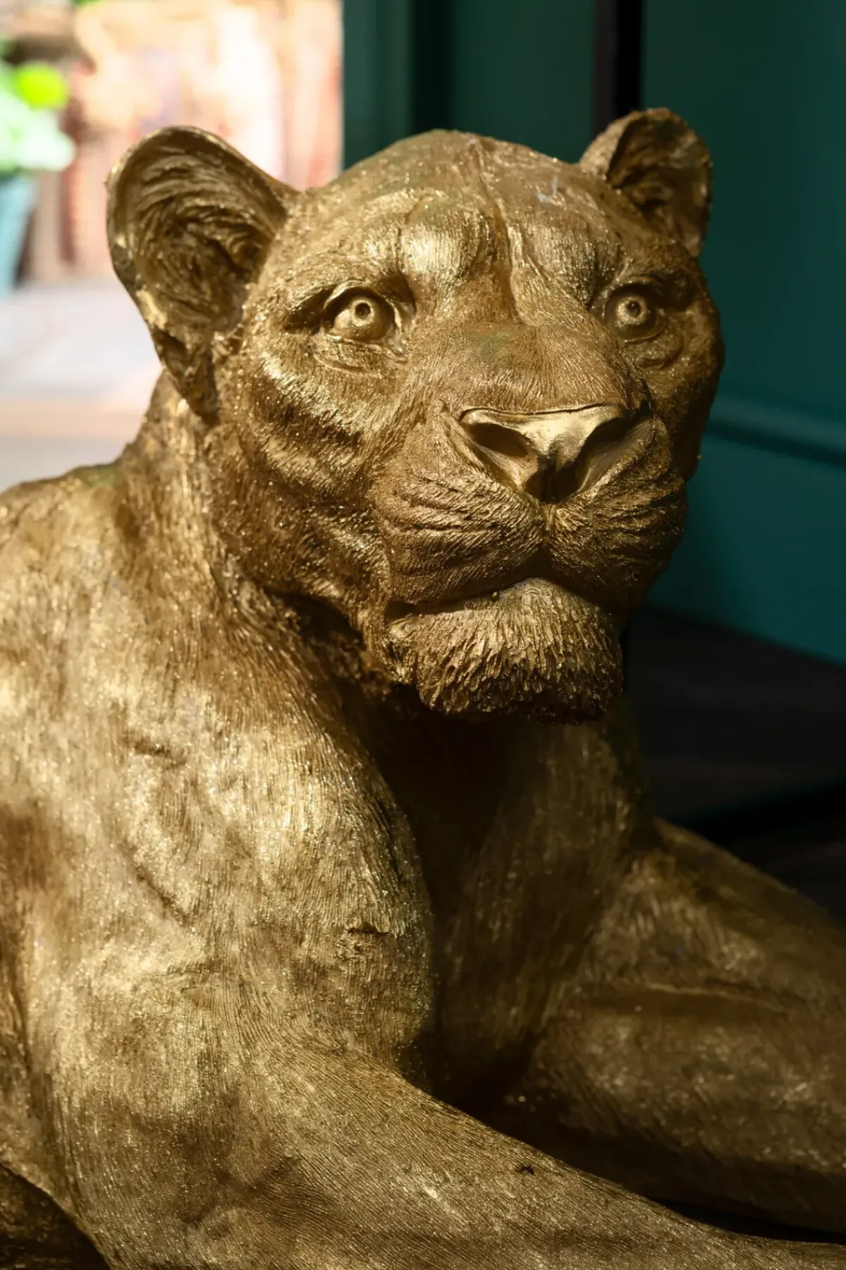KARE24.se Skulptur Lion Gold - Dekor Guld Lejon, 113cm - KARE Design Best