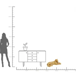 KARE24.se Skulptur Lion Gold - Dekor Guld Lejon, 113cm - KARE Design Best