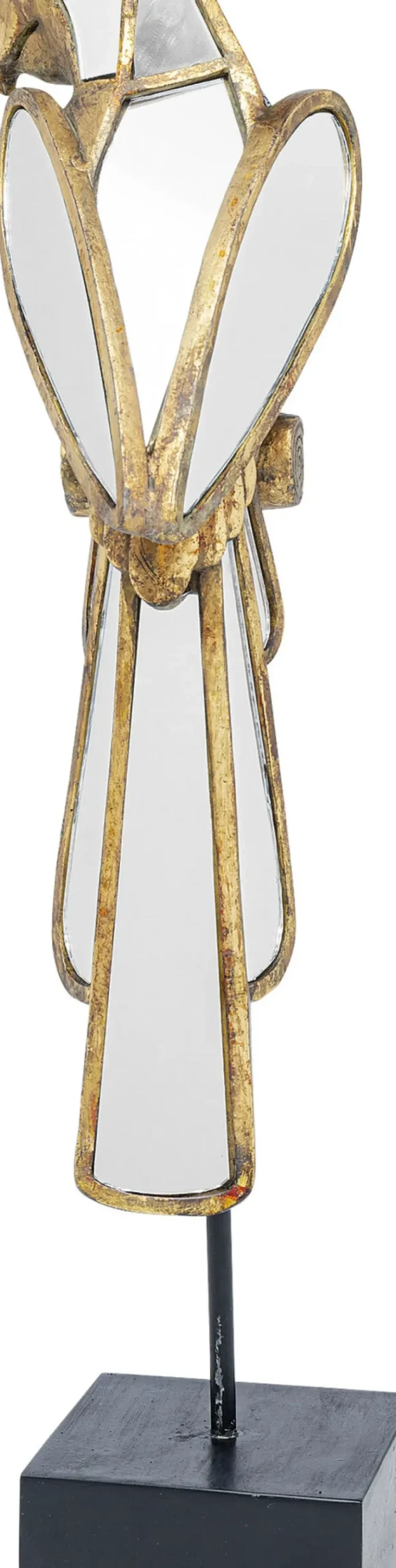 KARE24.se Skulptur Mirrored Parrot - Guld/Spegelglas, 53cm - KARE Design Clearance