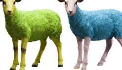 KARE24.se Skulptur Sheep Colore Grön, 60cm - KARE Design Best