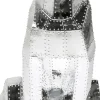 KARE24.se Skulptur Sitting Cat - Dekorfigur i Krom med Niitar, 82cm - KARE Design Sale