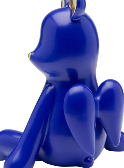 KARE24.se Skulptur Sitting Squirrel - Ekorre, Blå, Handgjord, Unik, 20cm - KARE Design New