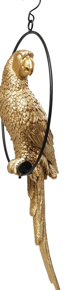KARE24.se Skulptur Swinging Parrot - Hängande Dekor Papegoja Guld - KARE Design Hot