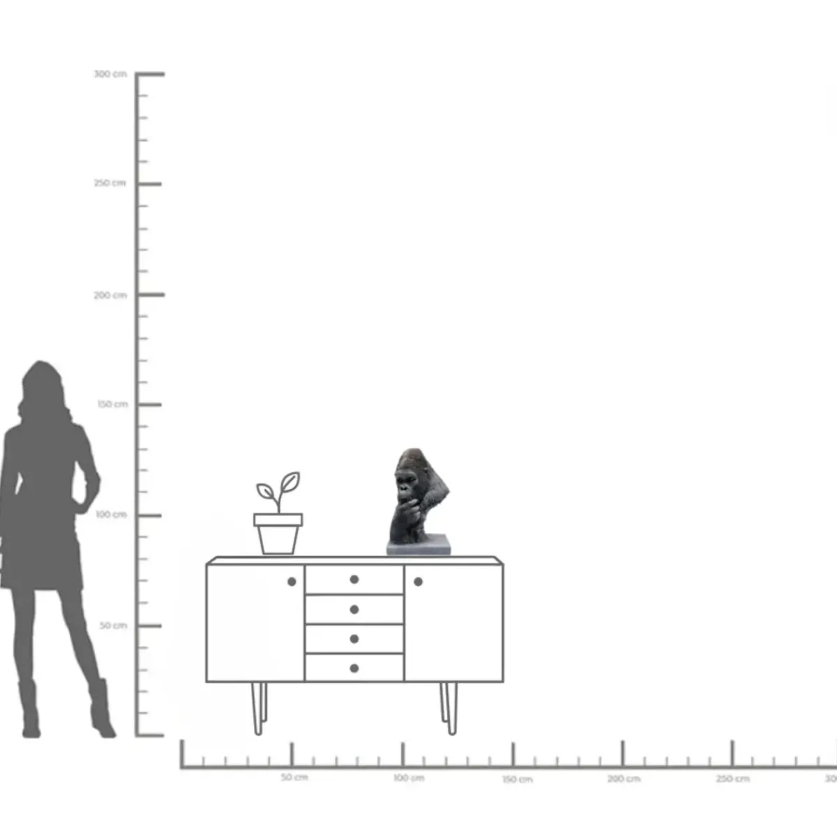 KARE24.se Skulptur Thinking Gorilla - KARE Design Best