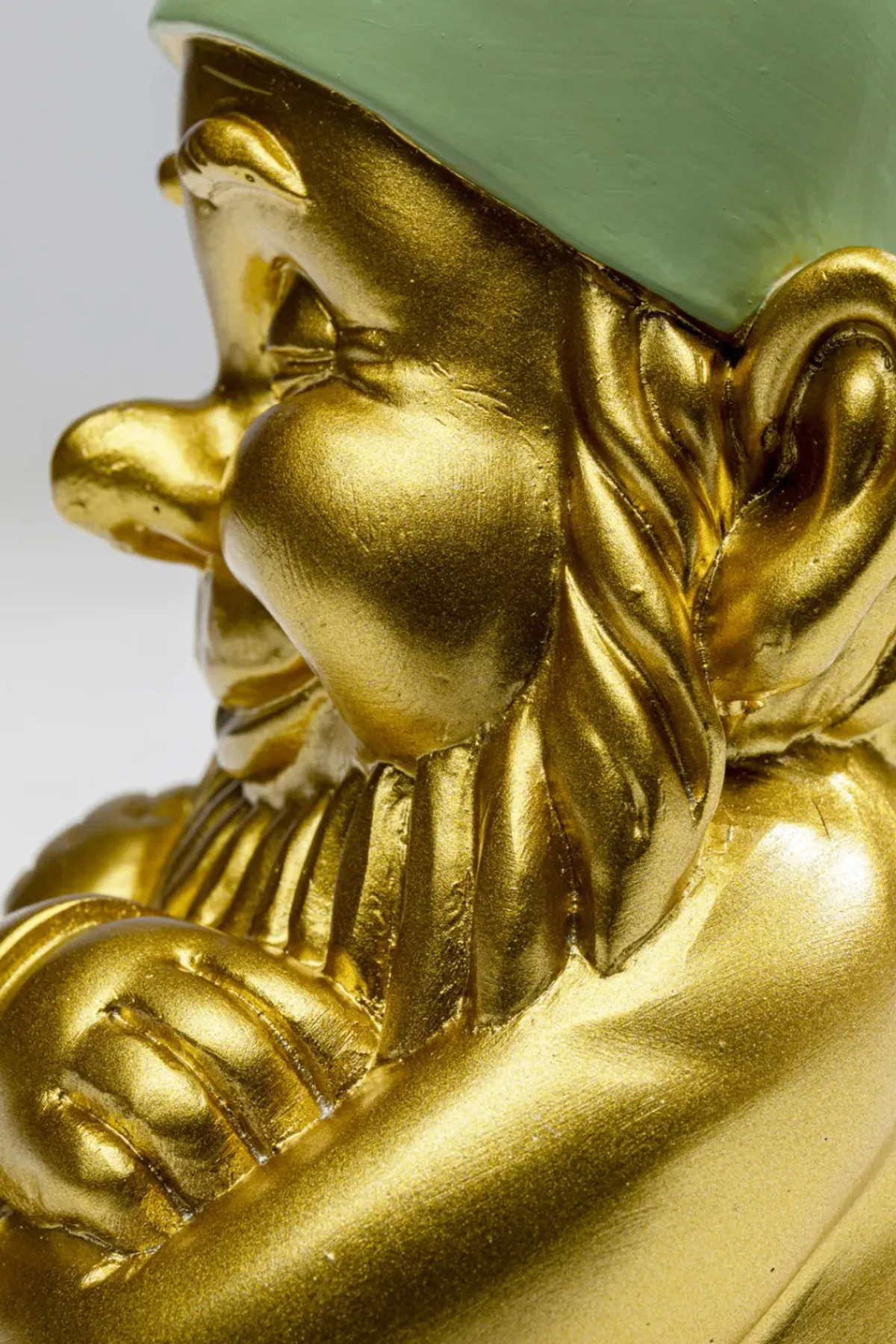 KARE24.se Skulptur Tomte - Guld, Grön, 21cm - KARE Design Discount