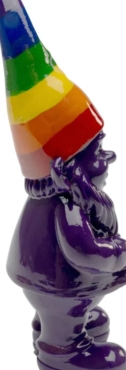 KARE24.se Skulptur Tomte Standing - Lila/Rainbow, 11cm - KARE Design New