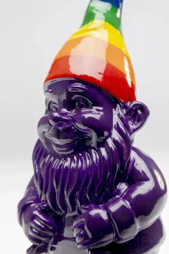 KARE24.se Skulptur Tomte Standing - Lila/Rainbow, 11cm - KARE Design New