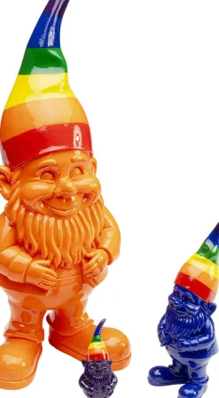 KARE24.se Skulptur Tomte Standing - Orange/Rainbow, 46cm - KARE Design Best
