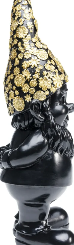 KARE24.se Skulptur Tomte Standing - Svart/Guld, 30cm - KARE Design Outlet