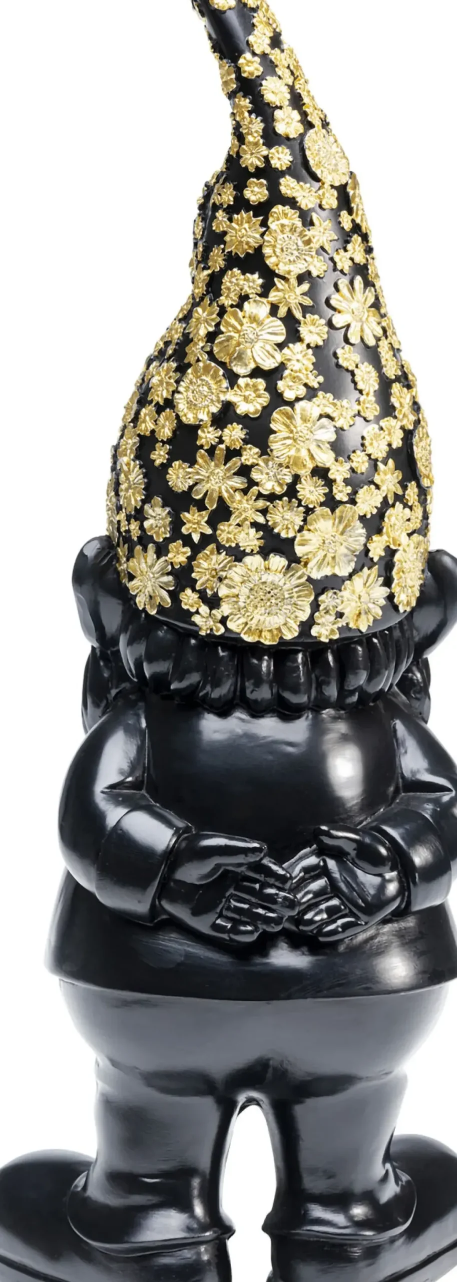 KARE24.se Skulptur Tomte Standing - Svart/Guld, 30cm - KARE Design Outlet