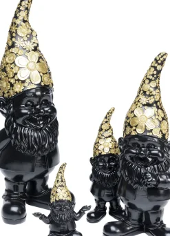 KARE24.se Skulptur Tomte Standing - Svart/Guld, 30cm - KARE Design Outlet