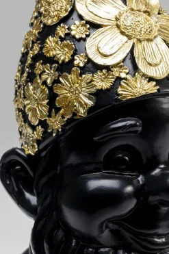 KARE24.se Skulptur Tomte Standing - Svart/Guld, 30cm - KARE Design Outlet