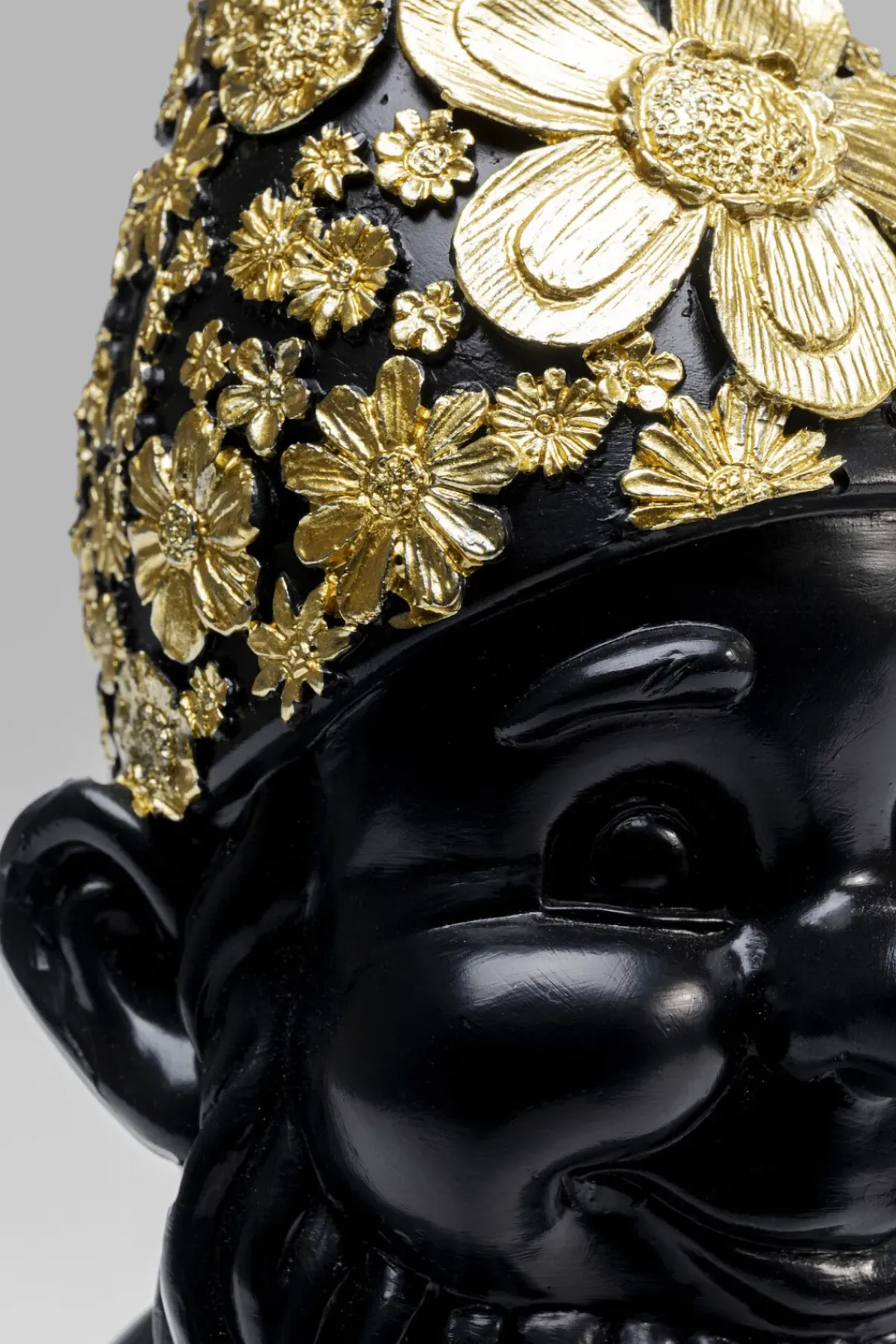 KARE24.se Skulptur Tomte Standing - Svart/Guld, 30cm - KARE Design Outlet