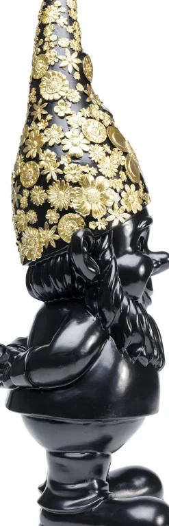 KARE24.se Skulptur Tomte Standing - Svart/Guld, 61cm - KARE Design Online