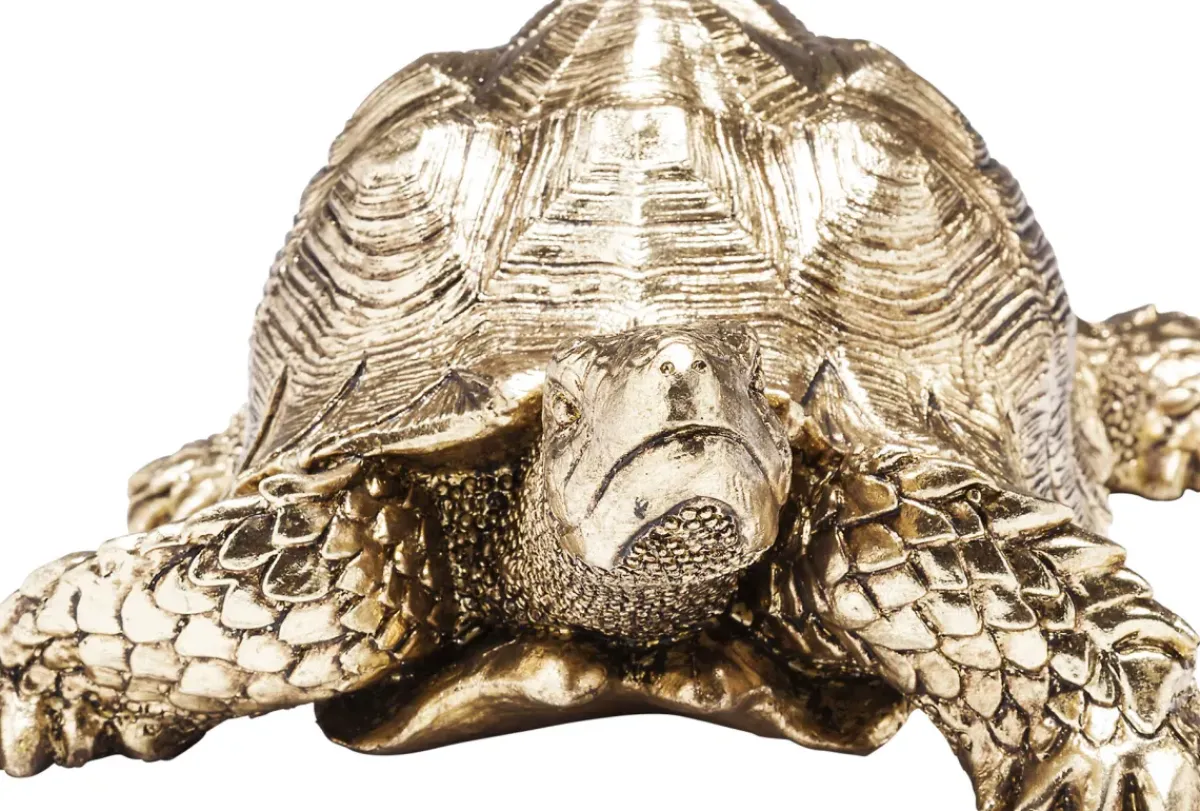 KARE24.se Skulptur Turtle - Dekor Sköldpadda Guld, 26cm - KARE Design