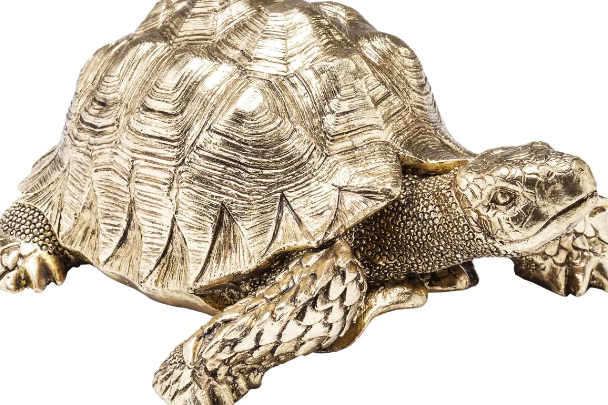 KARE24.se Skulptur Turtle - Dekor Sköldpadda Guld, 26cm - KARE Design