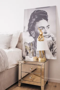 KARE24.se Sängbord Luxury - Byrå Spegelglas, 2 Lådor - KARE Design