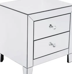 KARE24.se Sängbord Luxury - Byrå Spegelglas, 2 Lådor - KARE Design