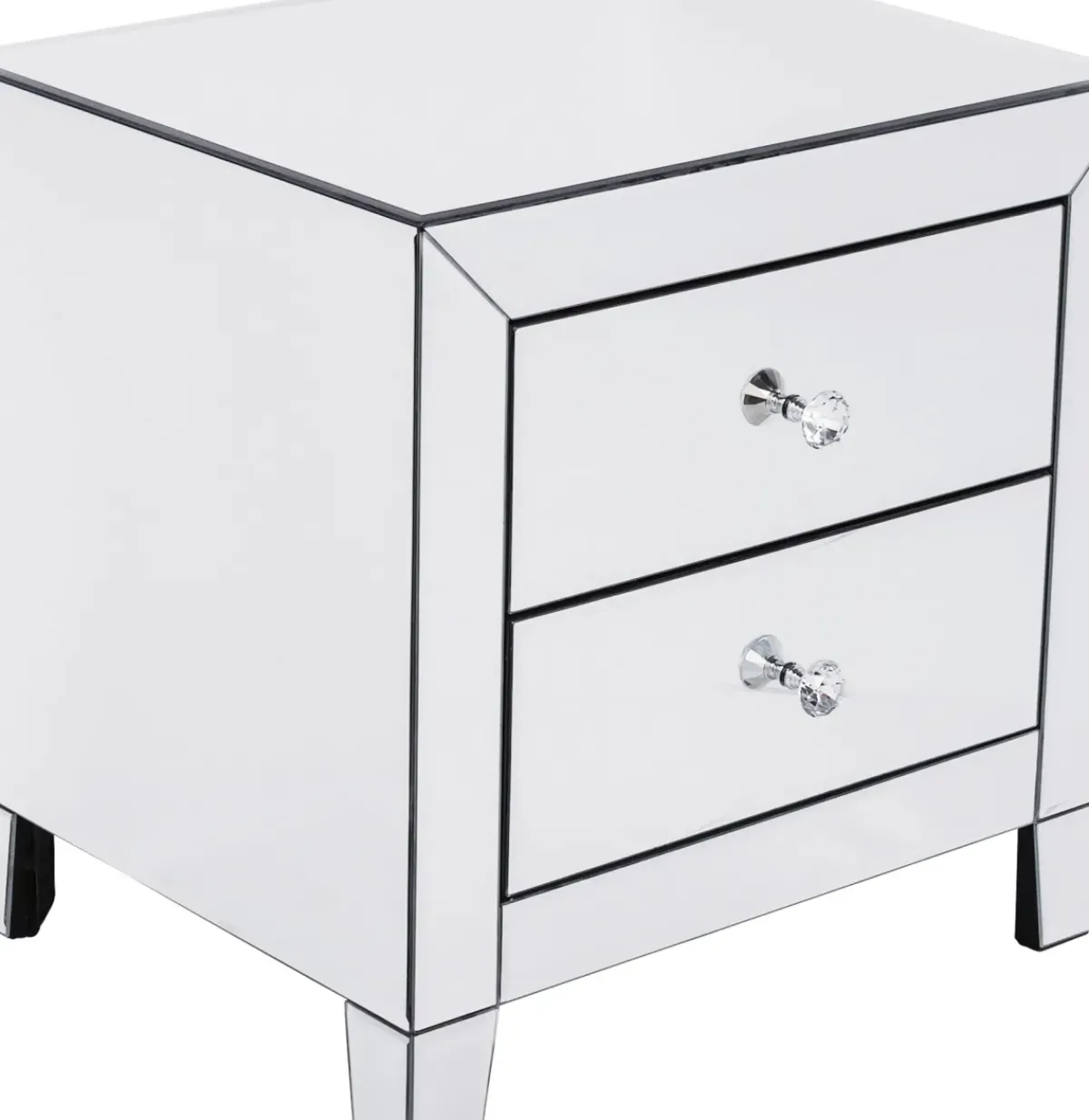 KARE24.se Sängbord Luxury - Byrå Spegelglas, 2 Lådor - KARE Design