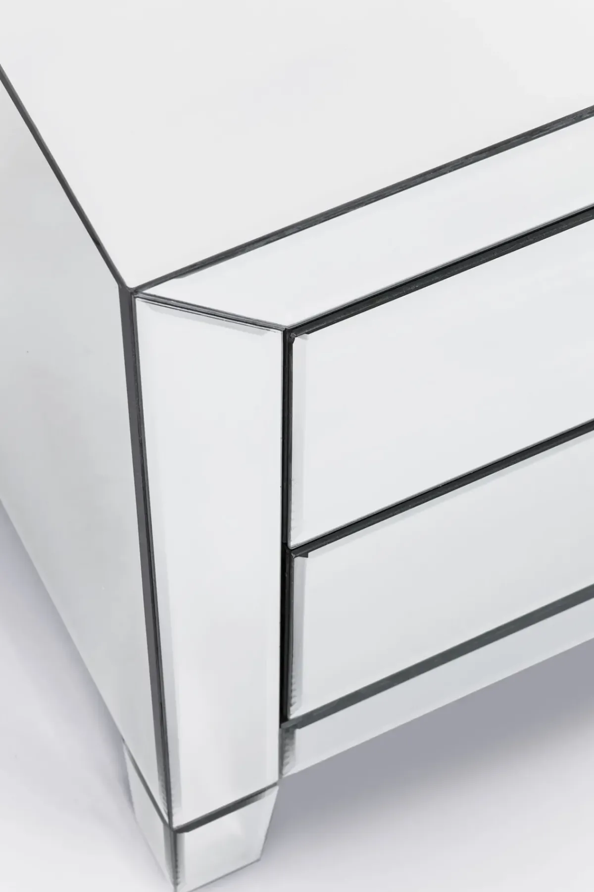 KARE24.se Sängbord Luxury - Byrå Spegelglas, 2 Lådor - KARE Design